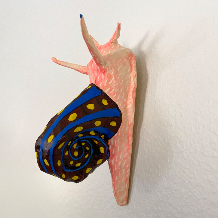 Paper Mache Garden Snail, Right View