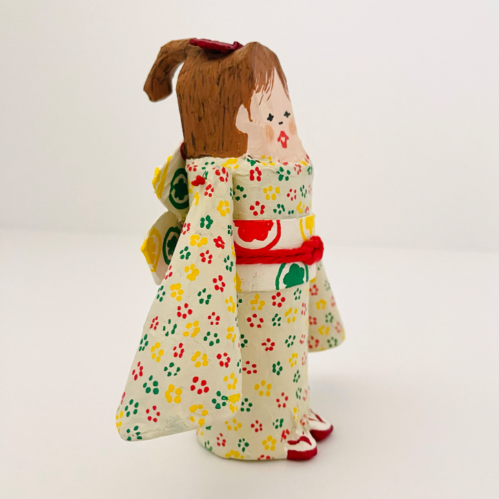 Mariya, Paper Mache Gril in Kimono, Right View