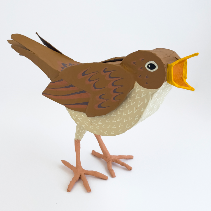 Paper Mache Nightingale